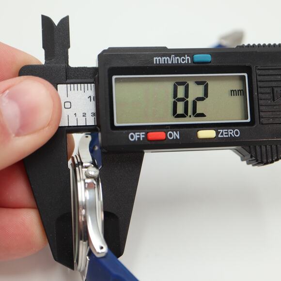 Kenneth Cole NY Mens Day Date Watch 37mm Silver Tone Blue Silicone w New Battery - Picture 3 of 16